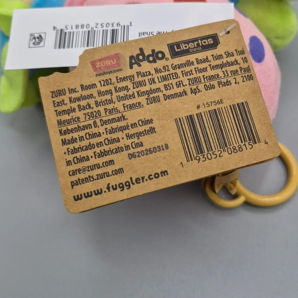 ZURU Fuggler x SpongeBob SquarePants Gary The Snail Plush Bag Charm 15756E NWT